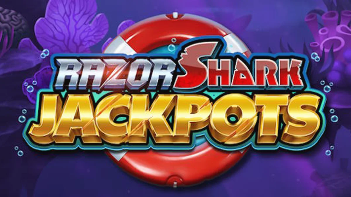 Tampilan antarmuka game Razor Shark Jackpots pada perangkat seluler